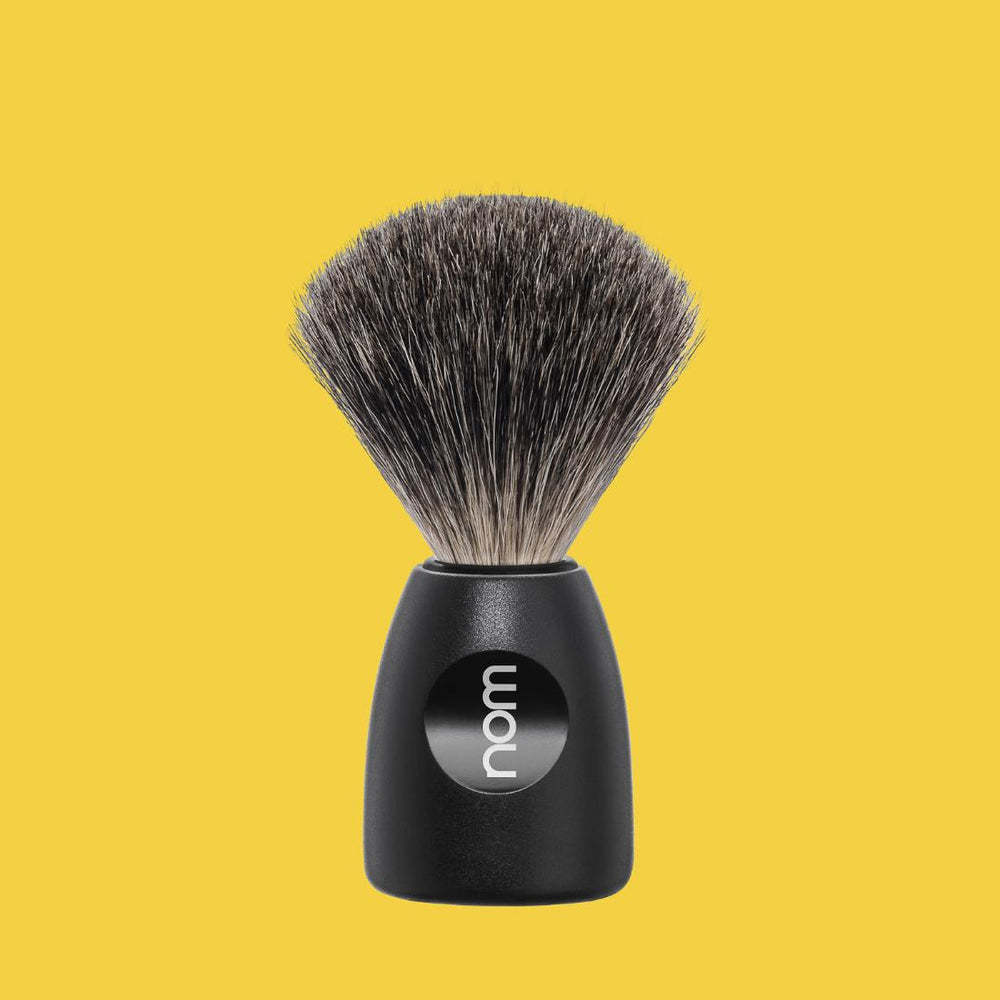 nom LASSE, Plastic Black, Shaving Brush